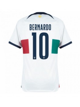Portugal Bernardo Silva #10 Replika Borta Kläder VM 2022 Kortärmad